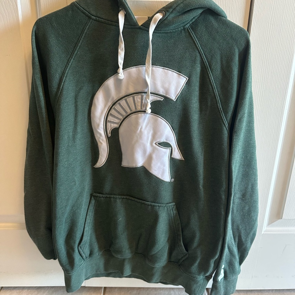 Green Hoodie with Spartan Logo
